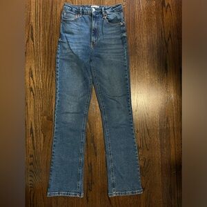 Stradivarius straight leg jeans; size 4